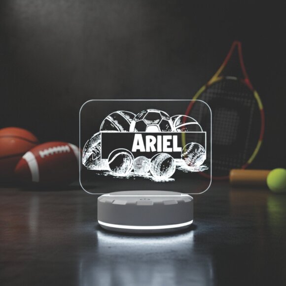 Custom LED Sports Night Light for All Ages - Picture 8 of 8